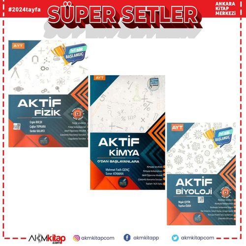Aktif Öğrenme AYT Fizik Kimya ve Biyoloji 0 dan Başlayanlara Seti 3 Kitap