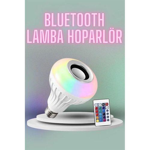 Kumandalı Rgb Led Işık Bluetooth Hoparlör Ses Lambası Renkli Ampul