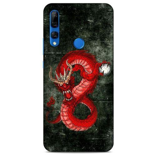 Huawei Y9 Prime 2019 Kılıf Dragons (23) Ultra Koruma Kılıfı Tatoo Kırmızı Ejderha