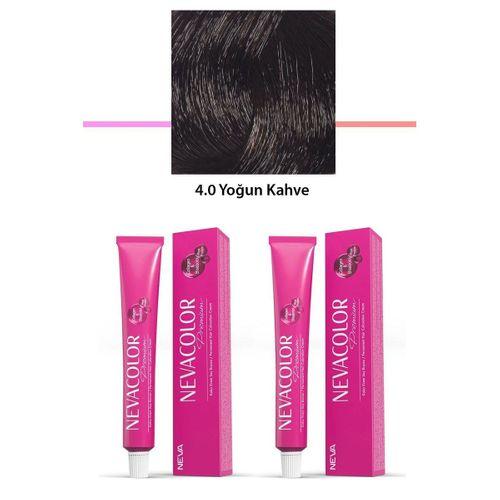 2 li Set Premium 4.0 Yoğun Kahve - Kalıcı Krem Saç Boyası 2 X 50 g Tüp