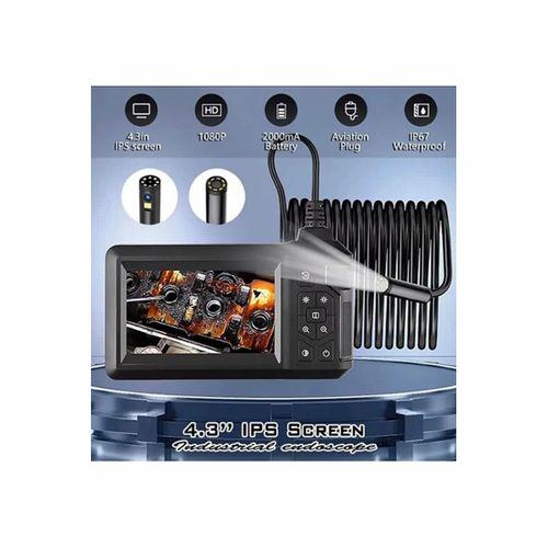 Vtn-008 Ekranlı Çift Kameralı 10 Mt Sert Kablo Yılan Endoskop Kamera 8 Mm 4.3 Inc