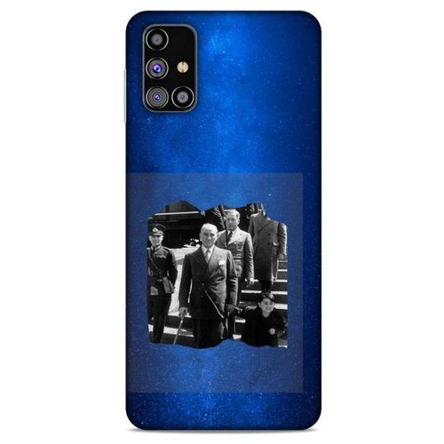 Samsung Galaxy M31s Kılıf Atatürk (11) Tam Koruma Gece Mavisi
