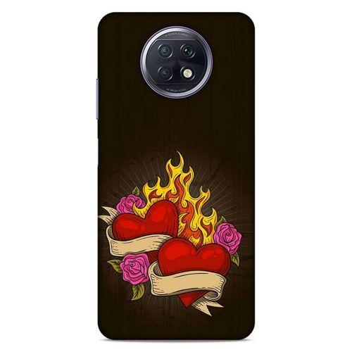 Lopard Xiaomi Redmi Note 9T Uyumlu Kılıf Tattoo's (14) Lansman Kılıf Çift Kalp