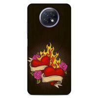 Lopard Xiaomi Redmi Note 9T Uyumlu Kılıf Tattoo's (14) Lansman Kılıf Çift Kalp