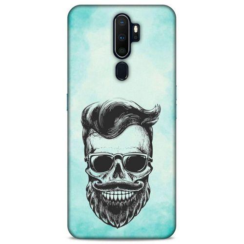 Lopard Oppo A5 2020 Uyumlu Kılıf Tattoo's (25) Antişok Kapak Mustache