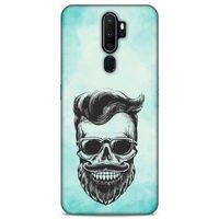 Lopard Oppo A5 2020 Uyumlu Kılıf Tattoo's (25) Antişok Kapak Mustache