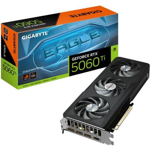 GIGABYTE GV-N506TEAGLEMAX OC-16GD, RTX5060TI, EAGLE MAX OC, 16Gb, GDDR7, 128BIT, 3 Fanlı, 1xHDMI, 3xDP, GAMING Ekran KARTI