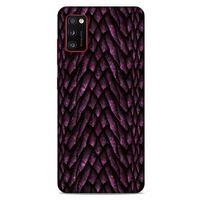 Samsung Galaxy A41 Kılıf Dragons (7) Telefon Kılıfı Ejderha Skin Bordo
