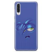 Samsung Galaxy A50s Kılıf Mutsuz Mavi Arka Kapak Koruma Desenli Full Koruyucu