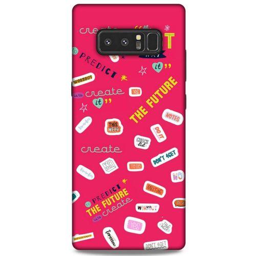 Samsung Galaxy Note 8 Uyumlu Kılıf Pembe Delisi (44) Tough Armor Kılıf Writing