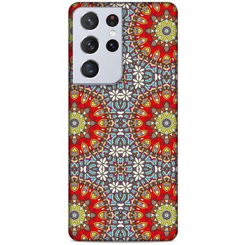 Lopard Samsung Galaxy S21 Ultra Uyumlu Kılıf Ethnic Culture (6) Silikon Kılıf