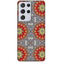 Lopard Samsung Galaxy S21 Ultra Uyumlu Kılıf Ethnic Culture (6) Silikon Kılıf