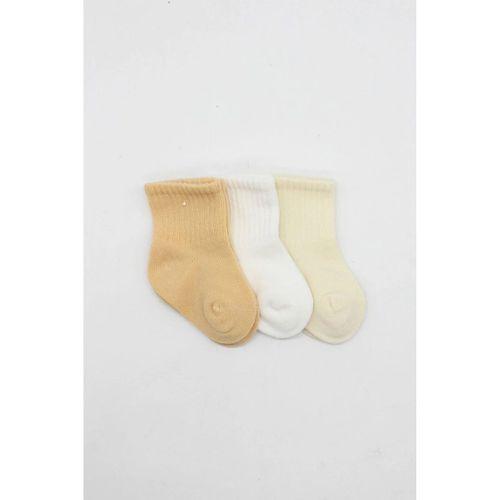 Little Love Girl 3'lü Penye Soket Çorap 10137 Somon