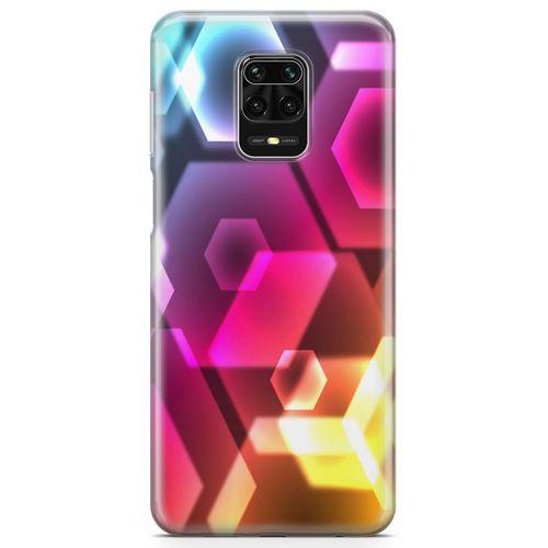 Xiaomi Redmi Note 9s Kılıf Geometrik Renkler Arka Kapak Koruma Desenli Full Koruyucu