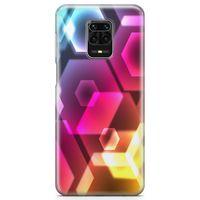 Xiaomi Redmi Note 9s Kılıf Geometrik Renkler Arka Kapak Koruma Desenli Full Koruyucu