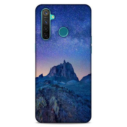 Lopard Oppo Realme 5 Pro Uyumlu Kılıf Gece'S (40) Fit Silikon Kılıf Mavi Gece