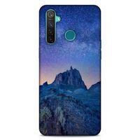 Lopard Oppo Realme 5 Pro Uyumlu Kılıf Gece'S (40) Fit Silikon Kılıf Mavi Gece