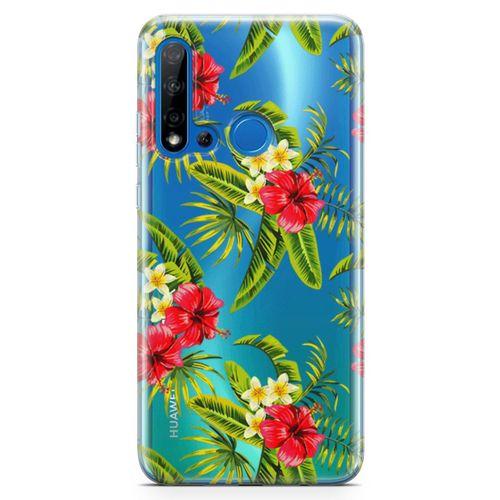 Huawei P20 Lite 2019 Kılıf Bodrum Çiçekleri Arka Kapak Koruma Desenli Full Koruyucu