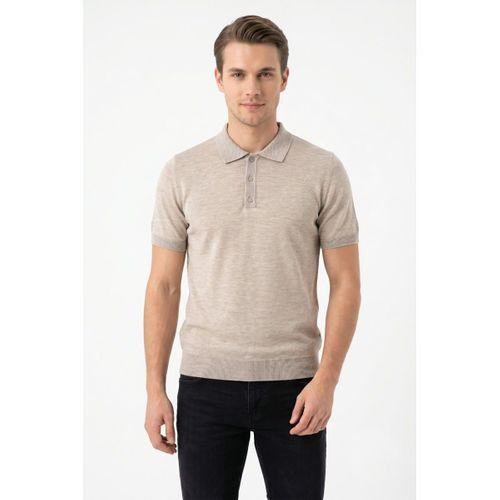 Erkek Polo Yaka Kısa Kollu Triko Tişört Regular Kalıp BGL-ST05560
