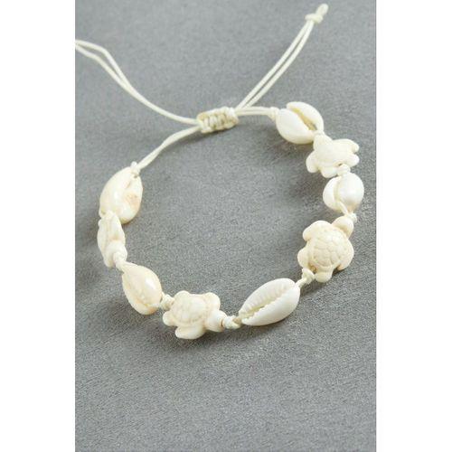 Kaplumbağa İstiridye Makrome İp Bileklik