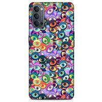 Nazarium (38) Desenli Silikon Kapak Oppo Reno 4 Kılıf