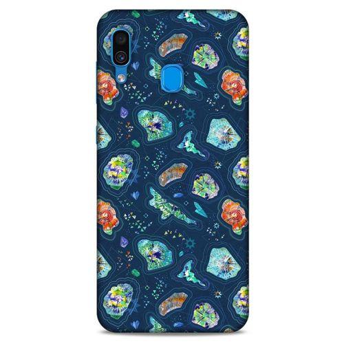 Samsung Galaxy A30 Kılıf Baskılı Özel Seri Taşlı (45) Liquid Air Kılıf