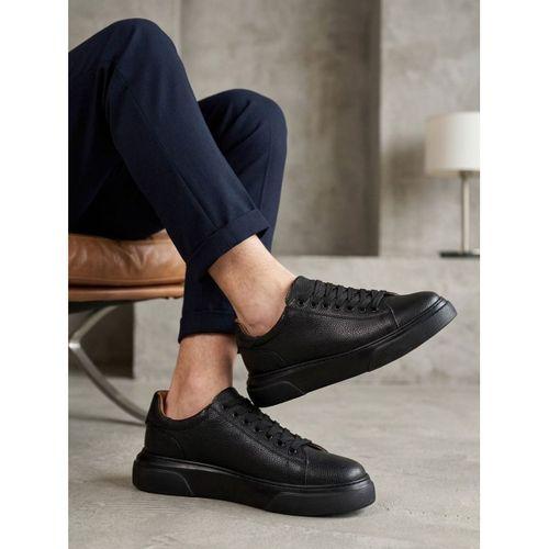 BLF-010 Erkek Sneaker Günlük Casual Spor Ayakkabı Siyah Taban