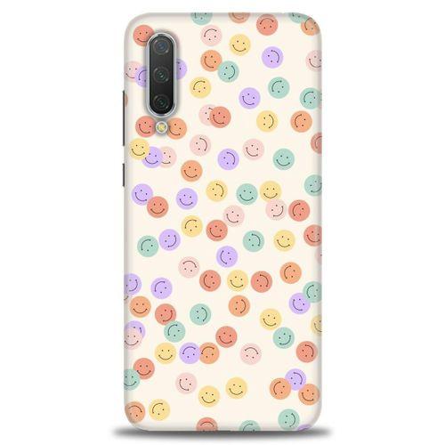 Xiaomi Mi 9 SE Kılıf HD Baskılı Kılıf - Gülen Yüzler + Tam Ekran Koruyucu