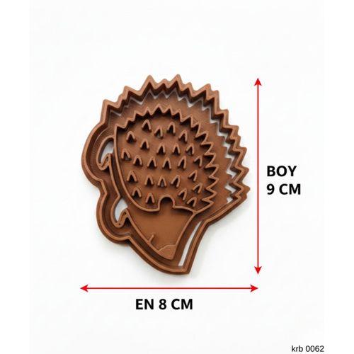 Sevimli Kirpi Figürlü Kurabiye Kalıbı ve Hamur Kesici – Şeker Hamuru ve Oyun Hamuru İçin İki Parça Kalıp