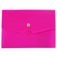 Bigpoint Körüklü Dosya 13 Cepli Lastikli A4 Pembe