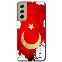 Samsung Galaxy S21 FE HD Baskılı Kılıf + 9D Tam Ekran Koruyucu - Türkiyem