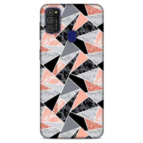 Mermer Desenli (32) Tema Soft Silikon Kılıf Bakır rengi Samsung Galaxy M21 Kılıf