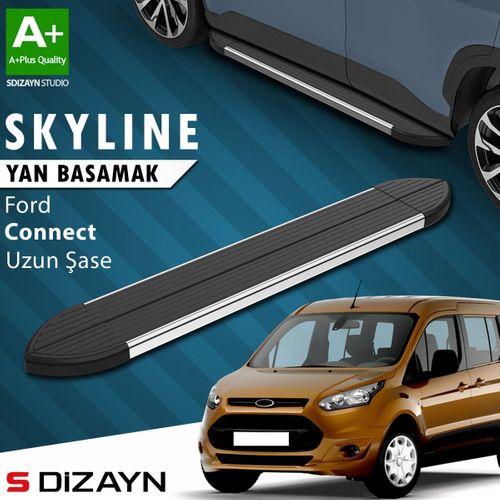 S-Dizayn Ford Connect Uzun Şase Skyline Krom Yan Basamak 203 Cm 2002-2014 A+ Kalite