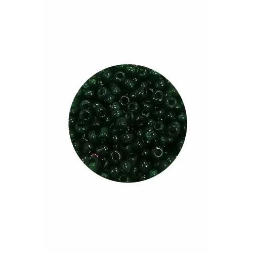 Dökme Cam Kum Boncuk (8/0) 3 mm - 60 Gram - Şeffaf Koyu Yeşil - BNC196