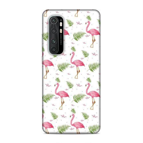 Xiaomi Mi Note 10 Lite Kılıf Flamingo Pembe Arka Kapak Silikon Koruma Full Koruyucu