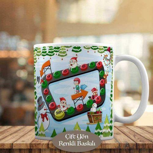 Yılbaşı, Noel Baba Ve Mutlu Çocuk Kupa Bardak Hediyelik-6399