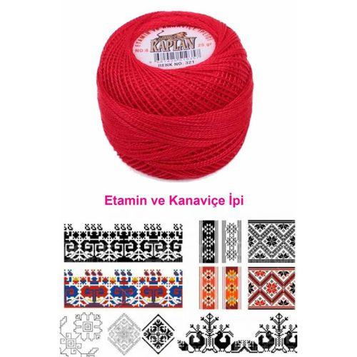 Kaplan Etamin Ve Kanaviçe İpi 8 No Kod/Renk: 321 - Royaleks