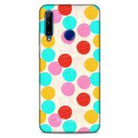 Huawei Honor 20 Lite Kılıf Pastel Renkler (30) Silicone Case Turkuaz Pembe