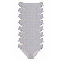 8 adet Süper Eko Set Likralı Kadın Slip Külot Gri