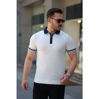 Erkek Renkli Yaka Kısa Kollu Tişört