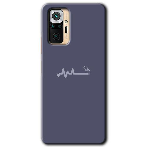 Xiaomi Redmi Note 10 Pro Kılıf HD Desen Baskılı Arka Kapak + Temperli Cam - Sigara Zararlıdır
