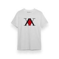 Hunter x Hunter Anime Logo Beyaz Kısa kol Erkek Tshirt