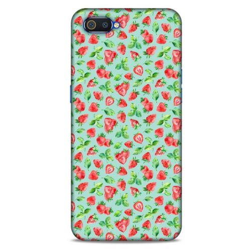Frutix Çilek 02 Oppo Realme C2 Kılıf Desenli Silikon