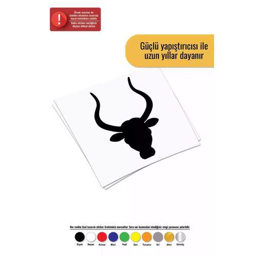 Boğa Sticker Oto Motor Laptop Duvar Folyo Sticker 15 X 21 Cm