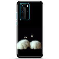 Lopard Huawei P40 Pro Uyumlu Kılıf Kediler (50) Shockproof Kılıf Patiler
