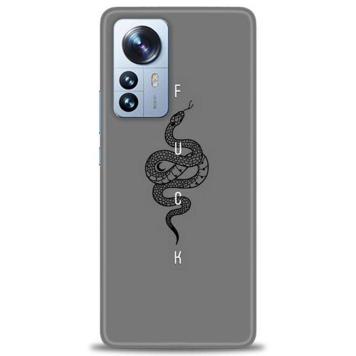 Xiaomi Mi 13 Pro Kılıf HD Baskılı Kılıf - Siyah Yılan + Tam Ekran Koruyucu
