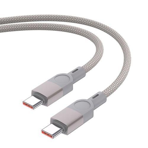 Zore ZR-44 Type-C to Type-C PD 100W Örgü Tasarımlı Hızlı Şarj Özellikli Data ve Şarj Kablosu 1M