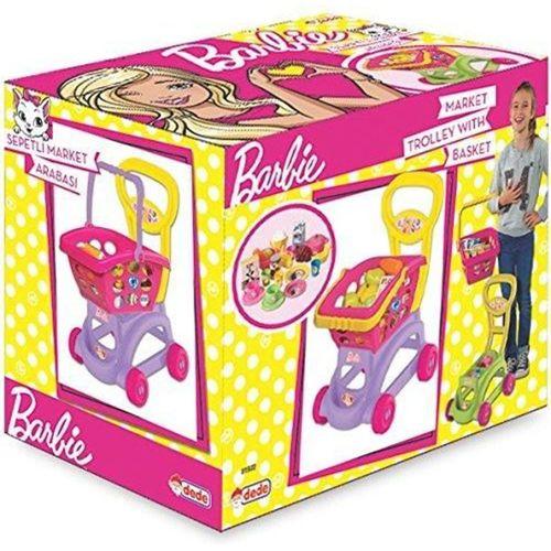 Orjinal Lisanslı Oyuncak Barbie Sepetli Market Arabası