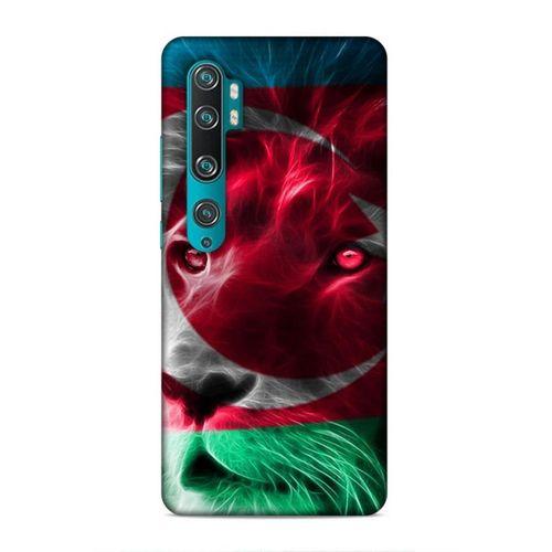 Xiaomi Mi Note 10 Pro Uyumlu Kılıf Azarbaijan (23) Ultra Koruma Kılıfı Aslan Bayrak