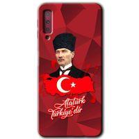 Samsung Galaxy A7 2018 Kılıf HD Desen Baskılı Arka Kapak - Atatürkiye